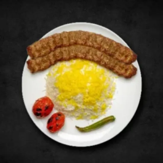 تصویر  چلو کباب کوبیده ممتاز